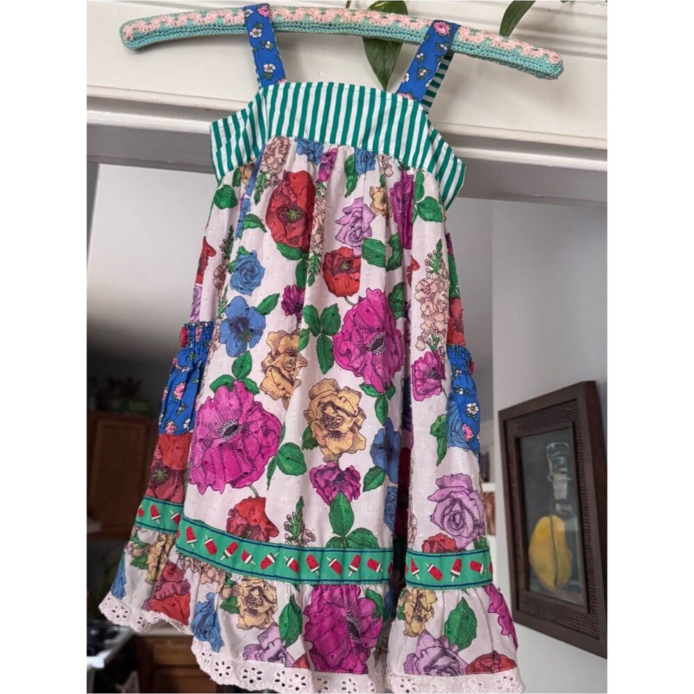 Matilda Jane Girls Tunic dress floral watermelon fruit multicolor spring summer